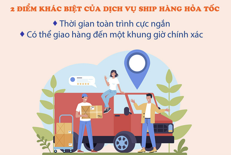 SHIP HỎA TỐC TRÊN CHIẾC XE CHỞ HÀNG